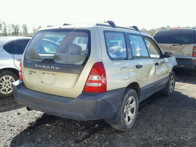 JF1SG63683H753973 - 2003 SUBARU FORESTER 2 TAN photo 4