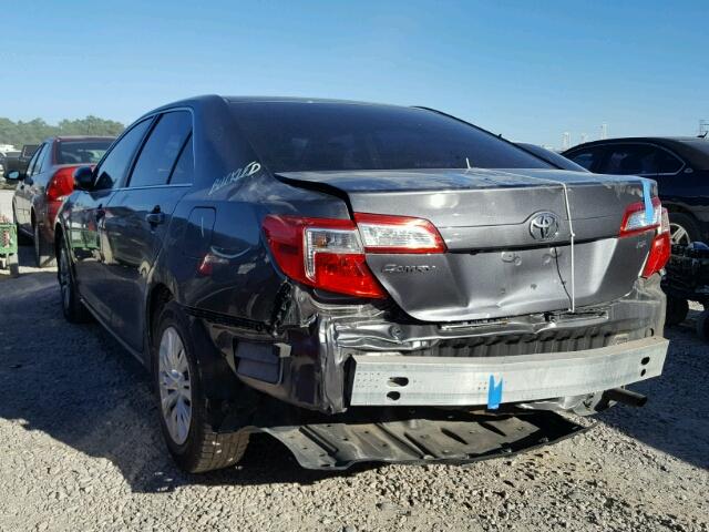 4T4BF1FK6ER399469 - 2014 TOYOTA CAMRY L GRAY photo 3