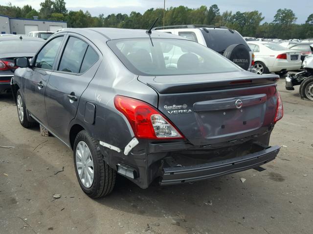 3N1CN7AP0HL852238 - 2017 NISSAN VERSA S CHARCOAL photo 3