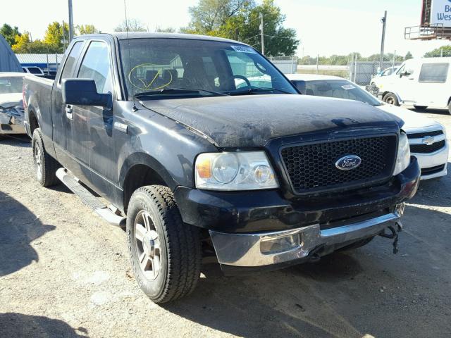 1FTPX14525FB24636 - 2005 FORD F150 BLACK photo 1