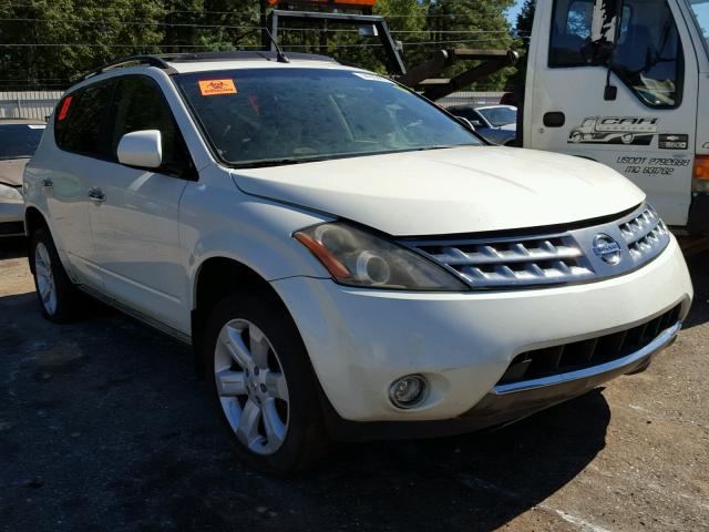 JN8AZ08T66W426603 - 2006 NISSAN MURANO WHITE photo 1