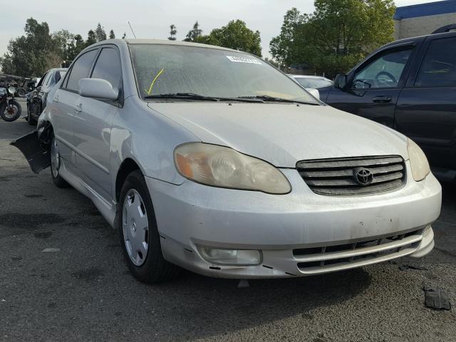 1NXBR32E53Z148887 - 2003 TOYOTA COROLLA CE SILVER photo 1