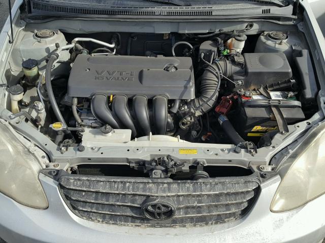 1NXBR32E53Z148887 - 2003 TOYOTA COROLLA CE SILVER photo 7