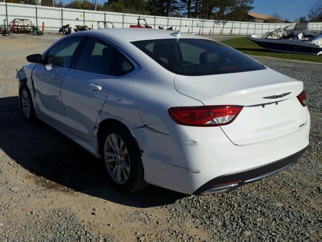 1C3CCCAG3HN511027 - 2017 CHRYSLER 200 LIMITE WHITE photo 3