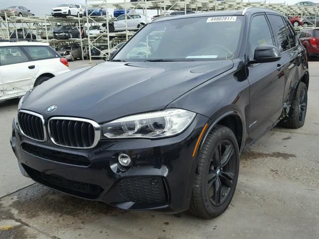 5UXKR0C55F0K60682 - 2015 BMW X5 BLACK photo 2