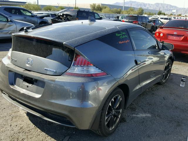 JHMZF1D47FS003742 - 2015 HONDA CR-Z GRAY photo 4