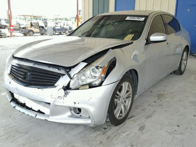 JN1DV6AP5CM810208 - 2012 INFINITI G25 SILVER photo 2