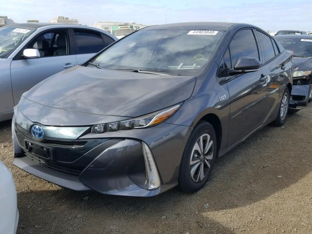 JTDKARFP2H3063559 - 2017 TOYOTA PRIUS PRIM ნაცრისფერი ფოტო 2
