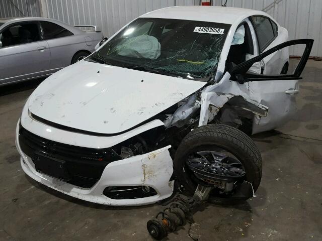 1C3CDFFA6GD818683 - 2016 DODGE DART SXT S WHITE photo 2