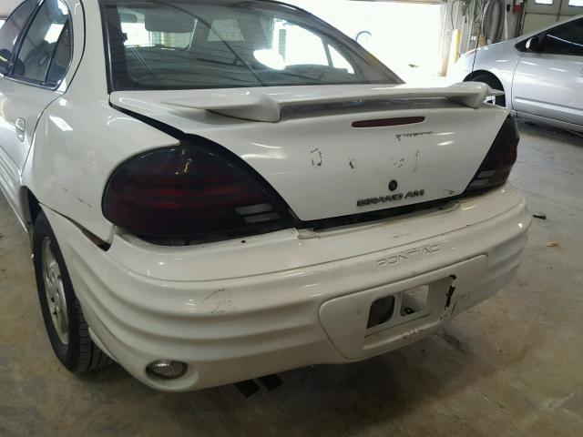 1G2NF52E5YM747175 - 2000 PONTIAC GRAND AM S WHITE photo 9