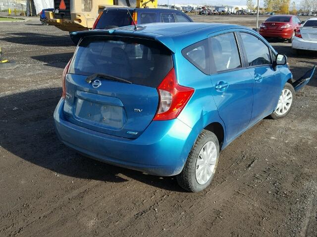 3N1CE2CP9EL386286 - 2014 NISSAN VERSA NOTE BLUE photo 4