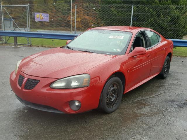2G2WP552281146594 - 2008 PONTIAC GRAND PRIX RED photo 2