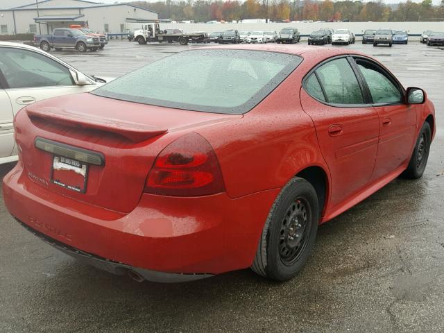 2G2WP552281146594 - 2008 PONTIAC GRAND PRIX RED photo 4