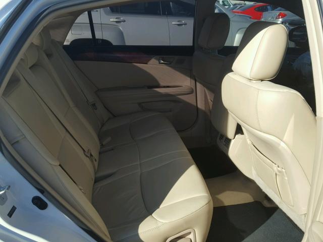 4T1BK3DB6BU392960 - 2011 TOYOTA AVALON BAS WHITE photo 6