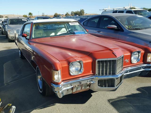 2K57T2A114761 - 1972 PONTIAC GRAND PRIX ORANGE photo 1