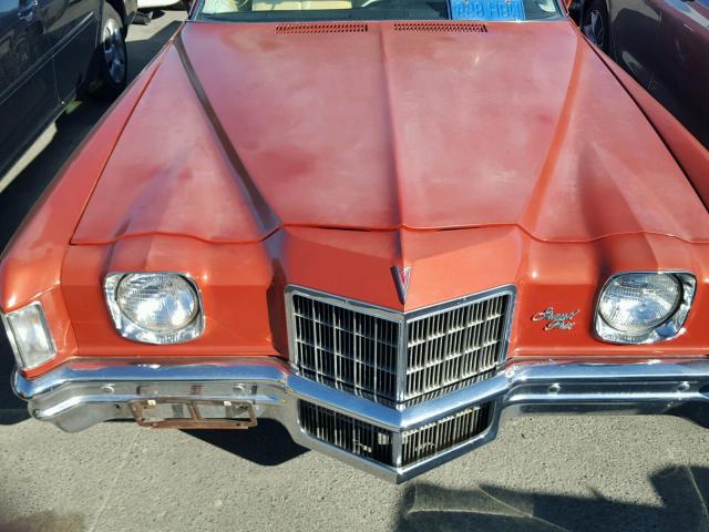 2K57T2A114761 - 1972 PONTIAC GRAND PRIX ORANGE photo 9