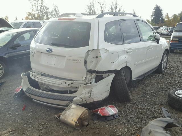 JF2SJADCXGH502351 - 2016 SUBARU FORESTER 2 WHITE photo 4