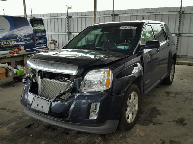 2GKFLVEK7F6393251 - 2015 GMC TERRAIN SL BLUE photo 2