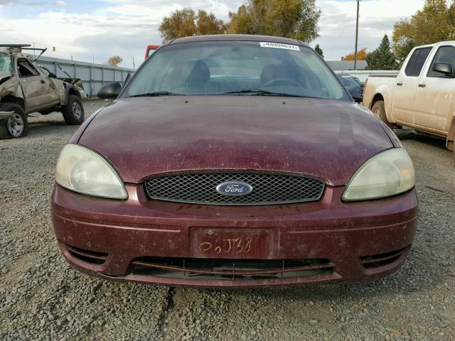 1FAFP53U84A160571 - 2004 FORD TAURUS SE RED photo 9