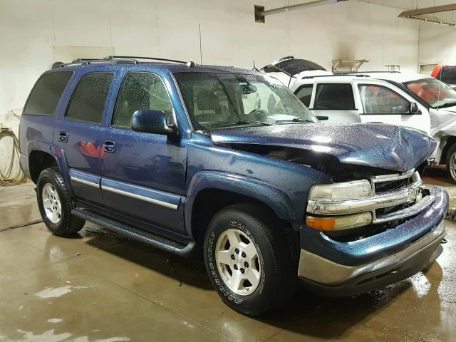 1GNEK13T85J169008 - 2005 CHEVROLET TAHOE K150 BLUE photo 1