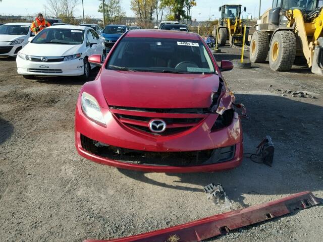 1YVHZ8BH3A5M09330 - 2010 MAZDA 6 RED photo 9