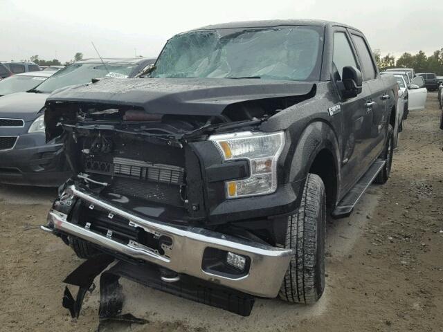 1FTEW1EG4HKC60580 - 2017 FORD F150 SUPER BLACK photo 2