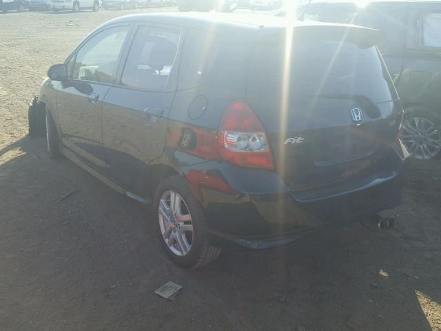 JHMGD38697S015008 - 2007 HONDA FIT S 黑色 照片 3