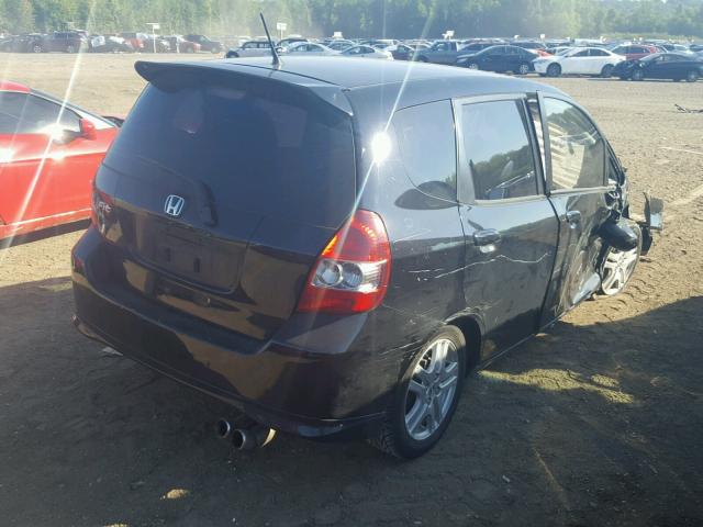 JHMGD38697S015008 - 2007 HONDA FIT S 黑色 照片 4