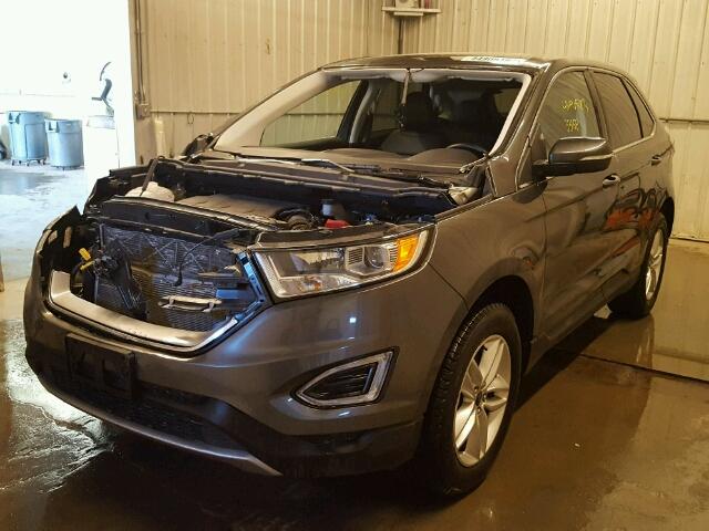 2FMPK4J88GBB84287 - 2016 FORD EDGE Темно-сірий фото 2
