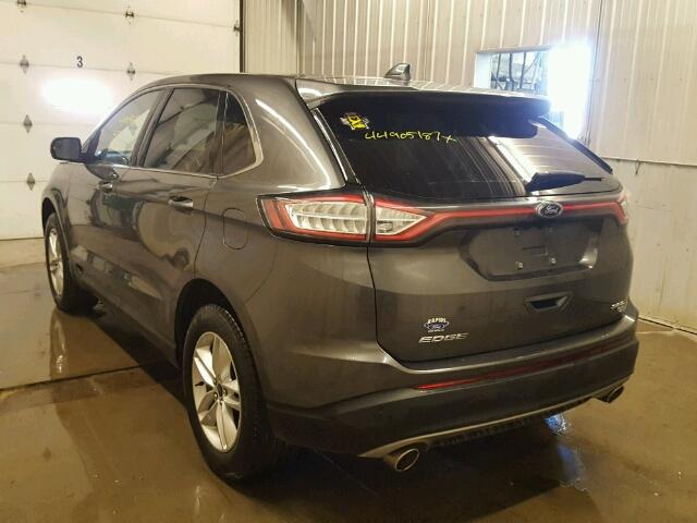 2FMPK4J88GBB84287 - 2016 FORD EDGE Темно-сірий фото 3