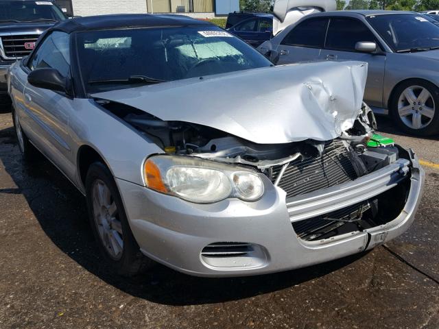 1C3EL75R06N174552 - 2006 CHRYSLER SEBRING GT SILVER photo 1