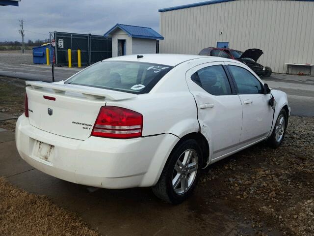 1B3LC56B19N500549 - 2009 DODGE AVENGER SX WHITE photo 4