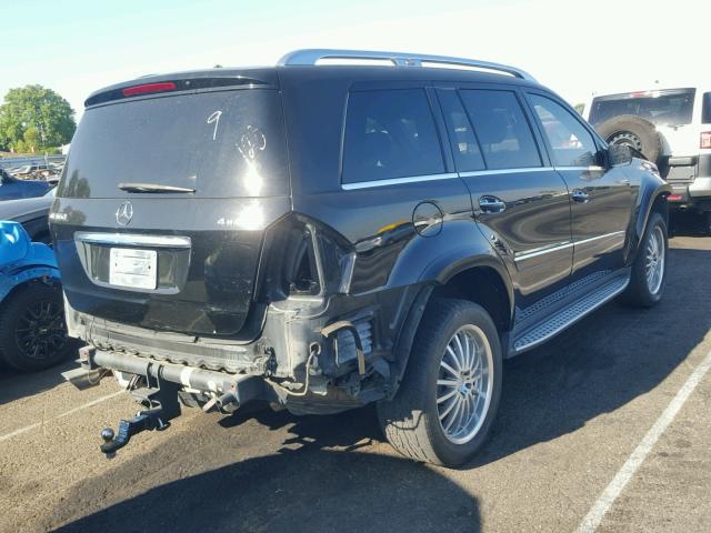 4JGBF86E79A454709 - 2009 MERCEDES-BENZ GL 550 4MA BLACK photo 4