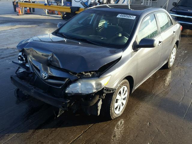 2T1BU4EE2BC603050 - 2011 TOYOTA COROLLA BA GRAY photo 2