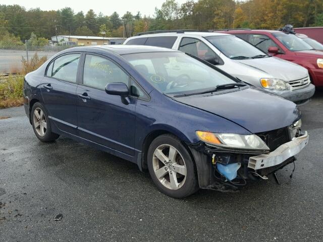 1HGFA16896L020850 - 2006 HONDA CIVIC EX BLUE photo 1