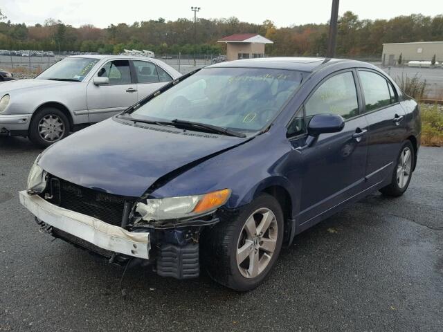 1HGFA16896L020850 - 2006 HONDA CIVIC EX BLUE photo 2