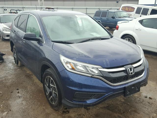 2HKRM4H4XGH650820 - 2016 HONDA CR-V SE BLUE photo 1