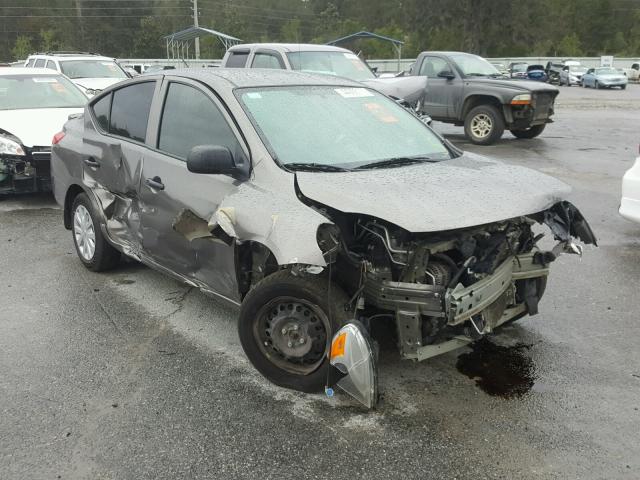 3N1CN7AP5EL876286 - 2014 NISSAN VERSA S GRAY photo 1