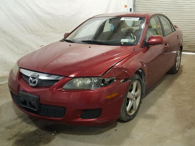 1YVHP80D265M56782 - 2006 MAZDA 6 S MAROON photo 2