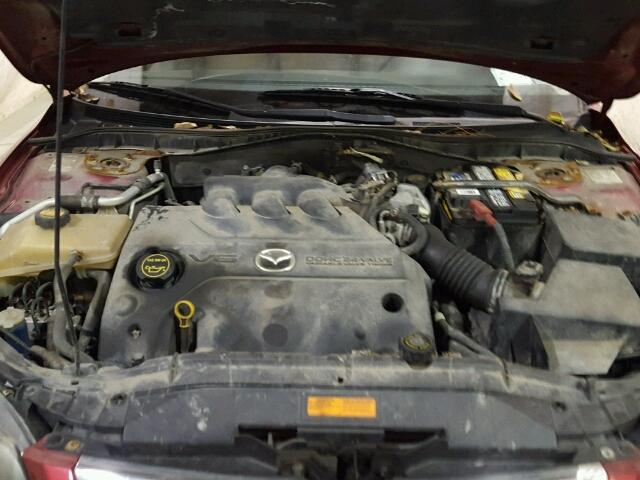 1YVHP80D265M56782 - 2006 MAZDA 6 S MAROON photo 7