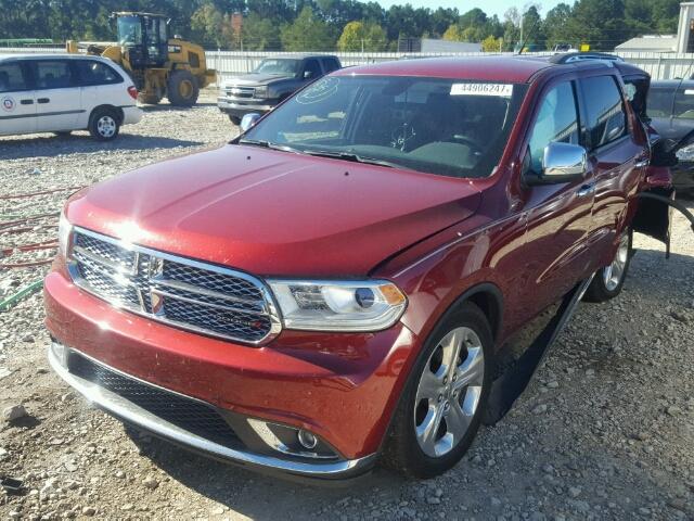 1C4RDHAG7FC127745 - 2015 DODGE DURANGO SX MAROON photo 2