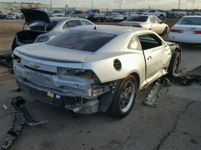 2G1FE1E31C9158080 - 2012 CHEVROLET CAMARO LS SILVER photo 4