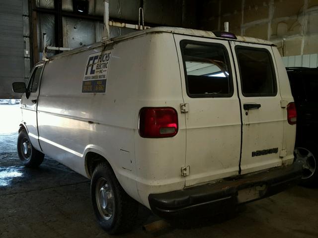 2B7HB21YXRK112149 - 1994 DODGE RAM VAN B2 WHITE photo 3