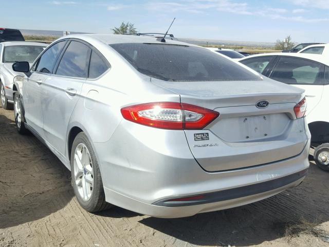 3FA6P0H71DR328417 - 2013 FORD FUSION SE SILVER photo 3