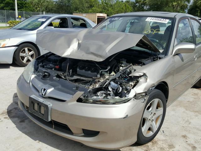 2HGES267X4H504641 - 2004 HONDA CIVIC EX 金色 照片 10