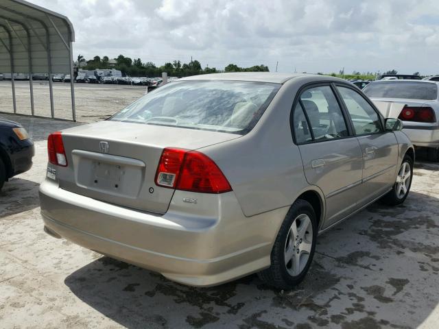 2HGES267X4H504641 - 2004 HONDA CIVIC EX 金色 照片 4