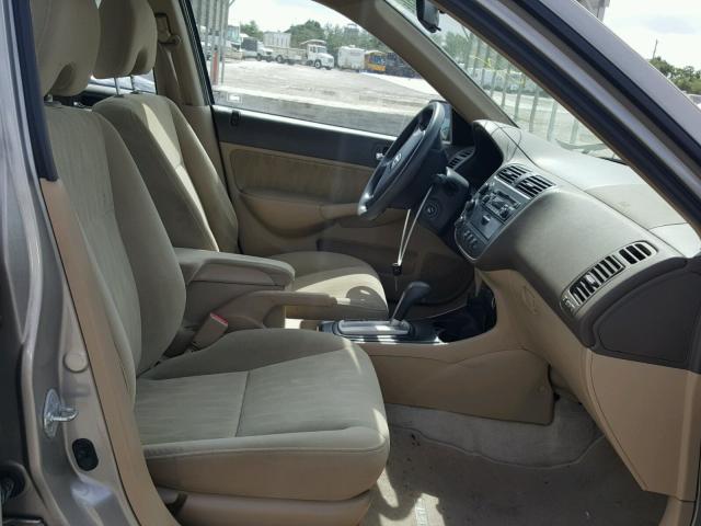 2HGES267X4H504641 - 2004 HONDA CIVIC EX 金色 照片 5