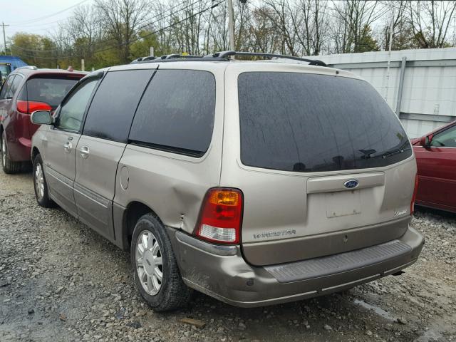 2FMDA58412BA24629 - 2002 FORD WINDSTAR L TAN photo 3