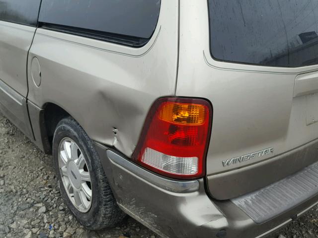 2FMDA58412BA24629 - 2002 FORD WINDSTAR L TAN photo 9