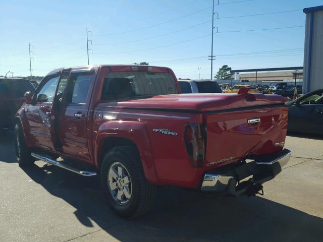 1GTDS13E698123101 - 2009 GMC CANYON RED photo 3